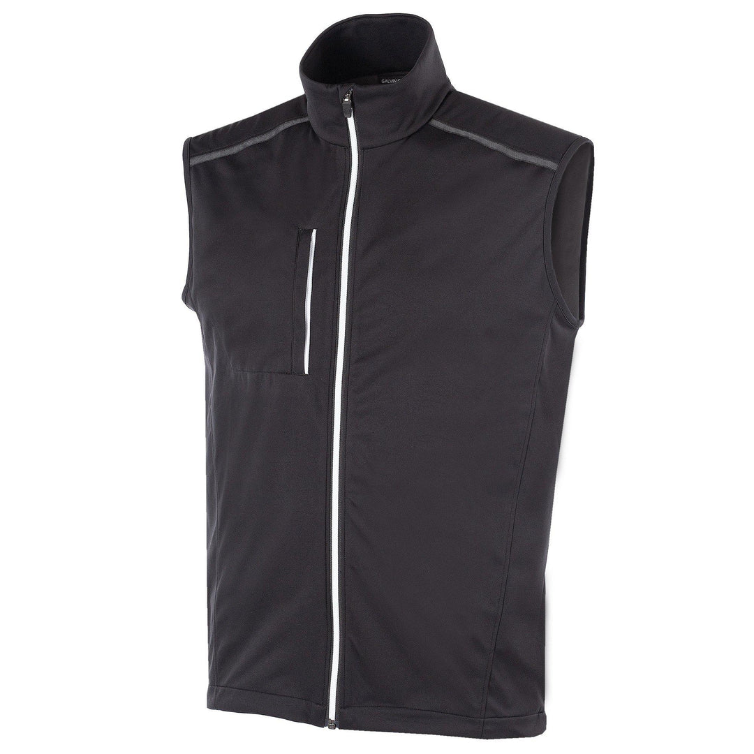 Lion is a Windproof and water repellent golf vest for Men in the color Black(0)