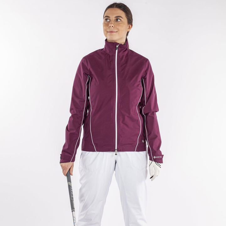 Arissa is a Waterproof golf jacket for Women in the color Sporty Red(1)