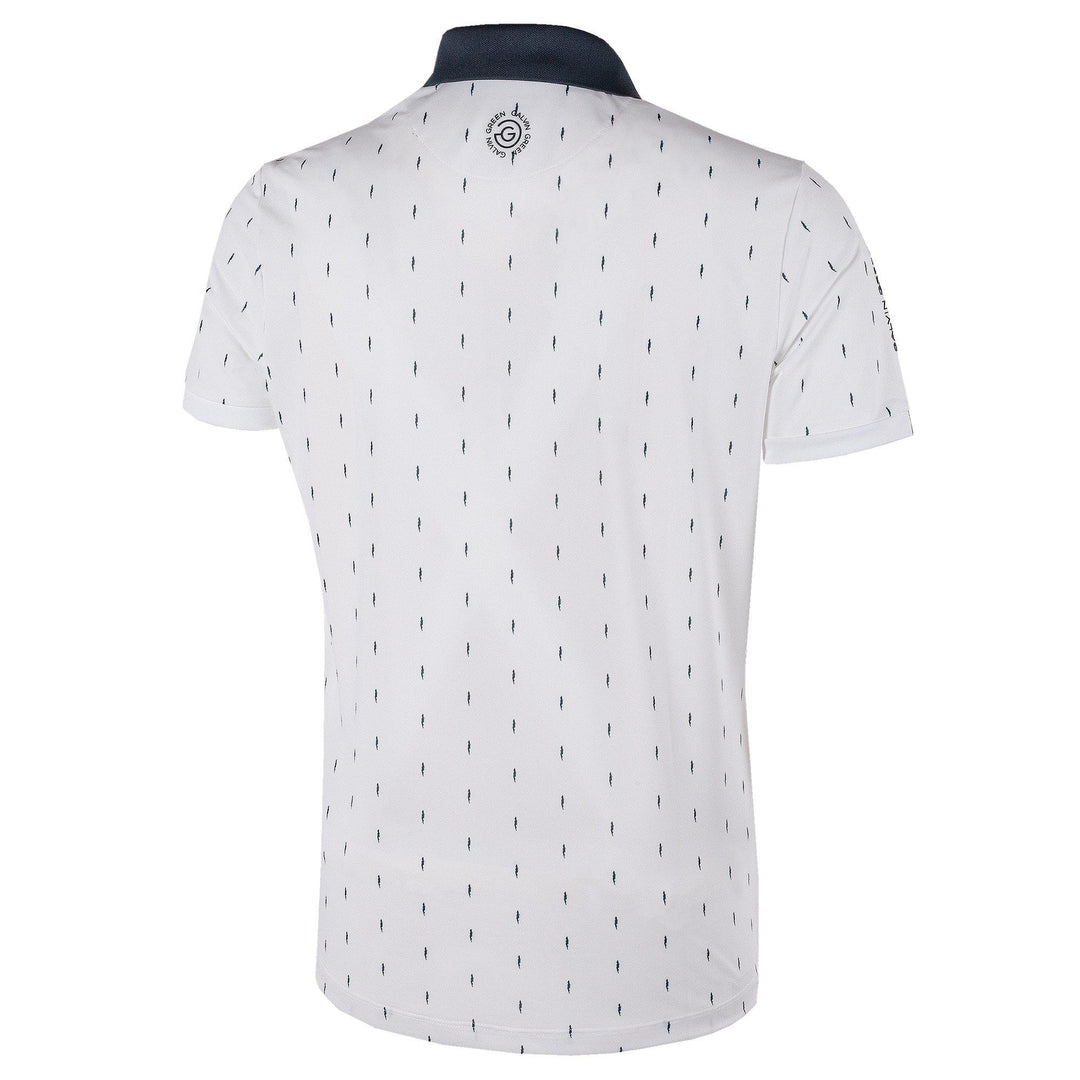Mayson is a Breathable short sleeve golf shirt for Men in the color White(7)