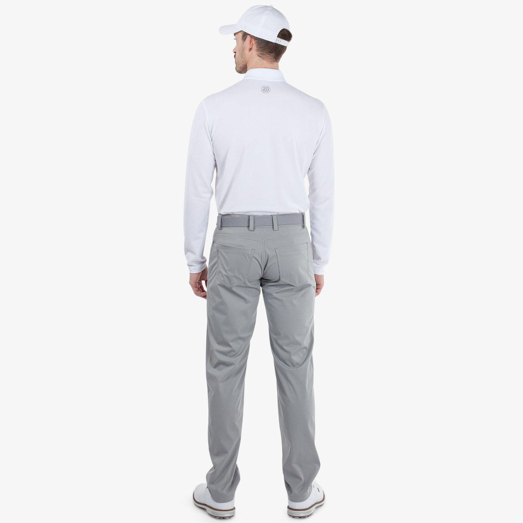 Lane is a Windproof and water repellent golf pants for Men in the color Sharkskin(5)