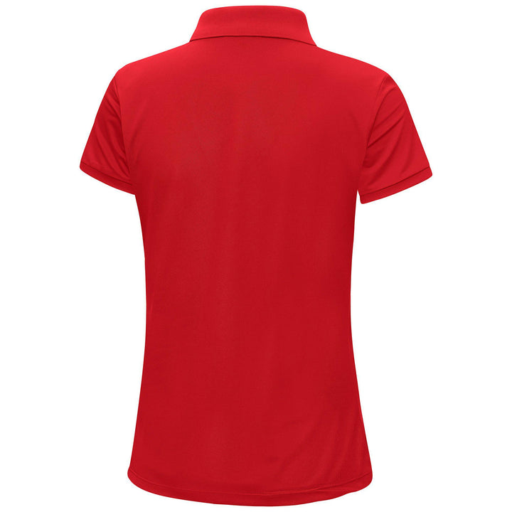 Mireya is a Breathable short sleeve golf shirt for Women in the color Red(4)