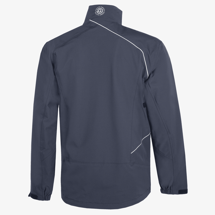 Ames is a Waterproof golf jacket for Men in the color Navy/White(9)