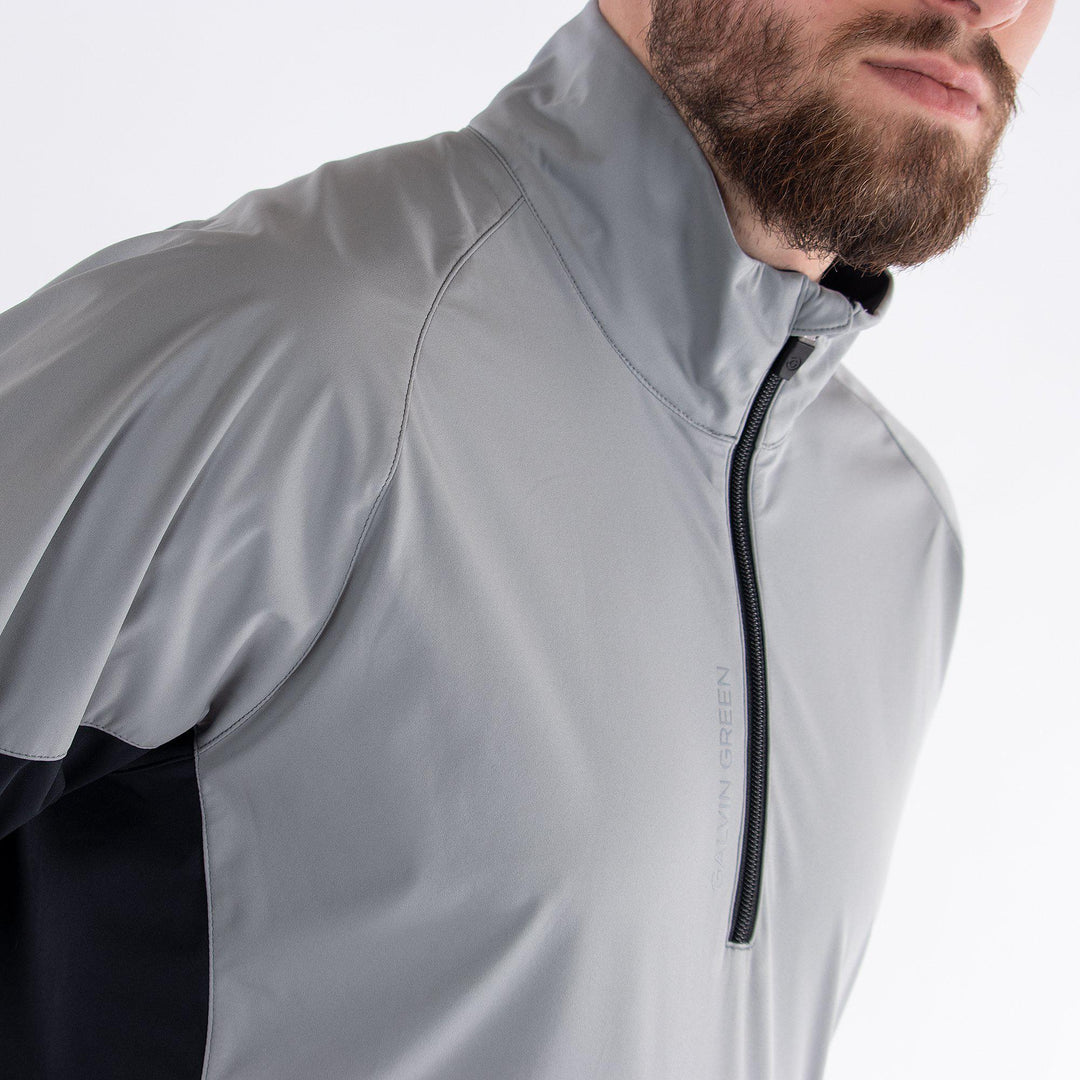 Lucas is a Windproof and water repellent golf jacket for Men in the color Sharkskin(2)