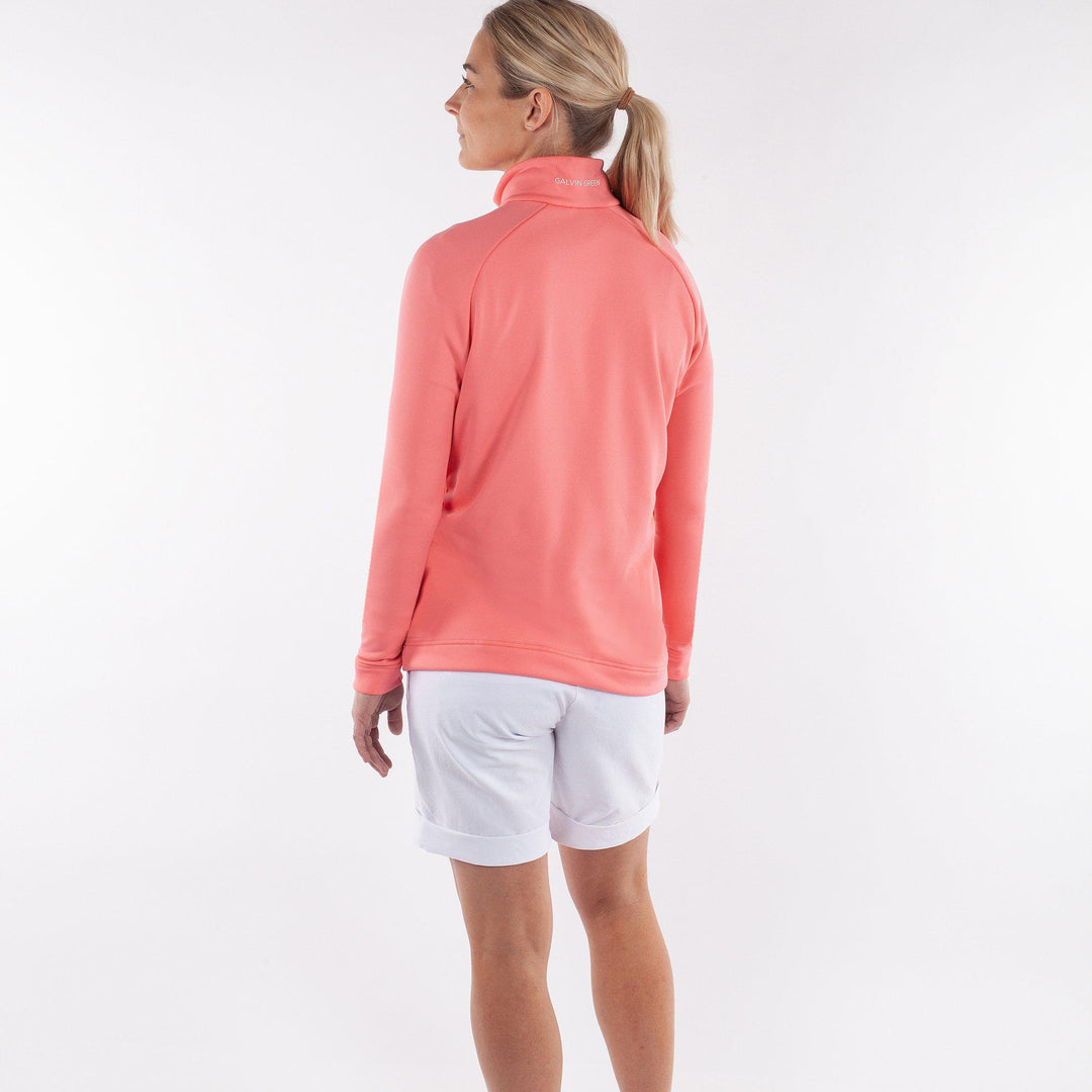 Dolly Upcycled is a Insulating golf mid layer for Women in the color Imaginary Pink(4)