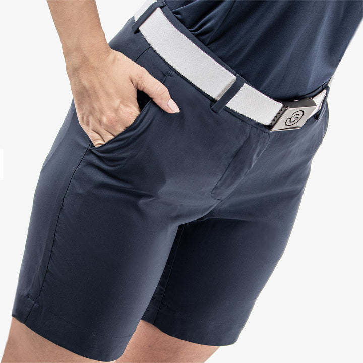 Petra is a Breathable golf shorts for Women in the color Navy(3)