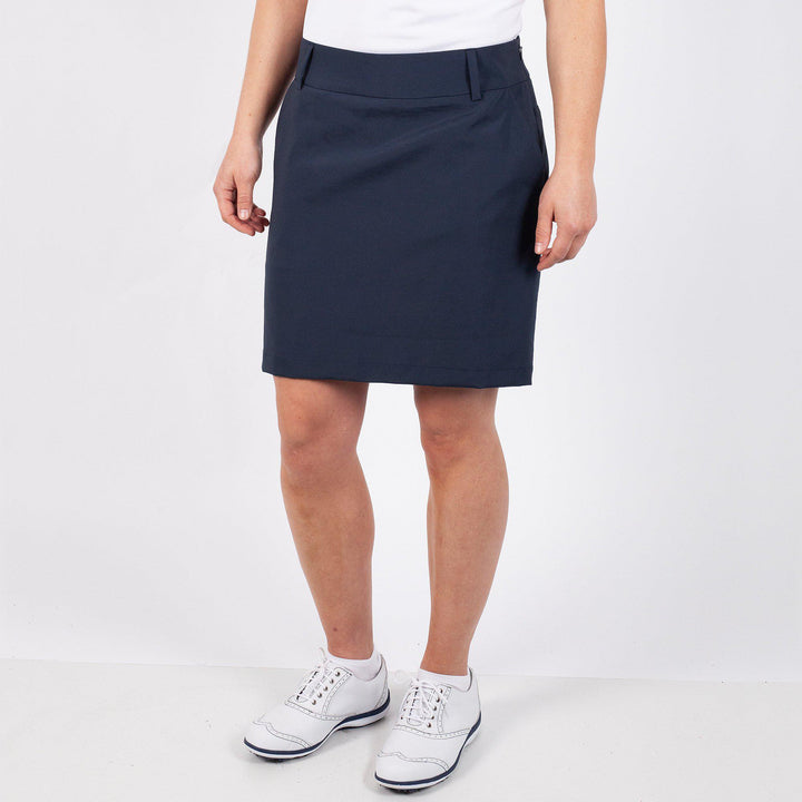 Nour is a Breathable golf skirt with inner shorts for Women in the color Navy(1)