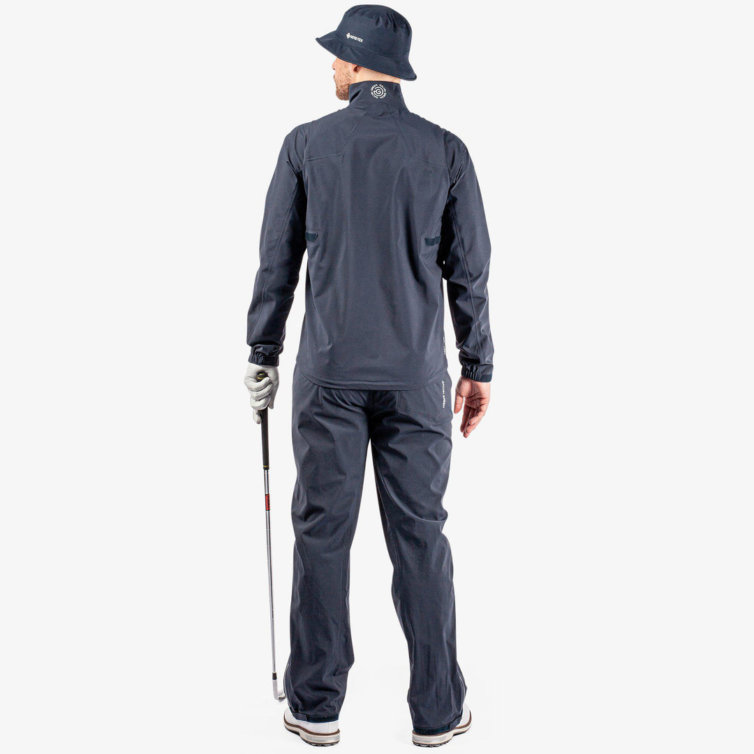 Armstrong is a Waterproof golf jacket for Men in the color Navy/Cool Grey/White(8)