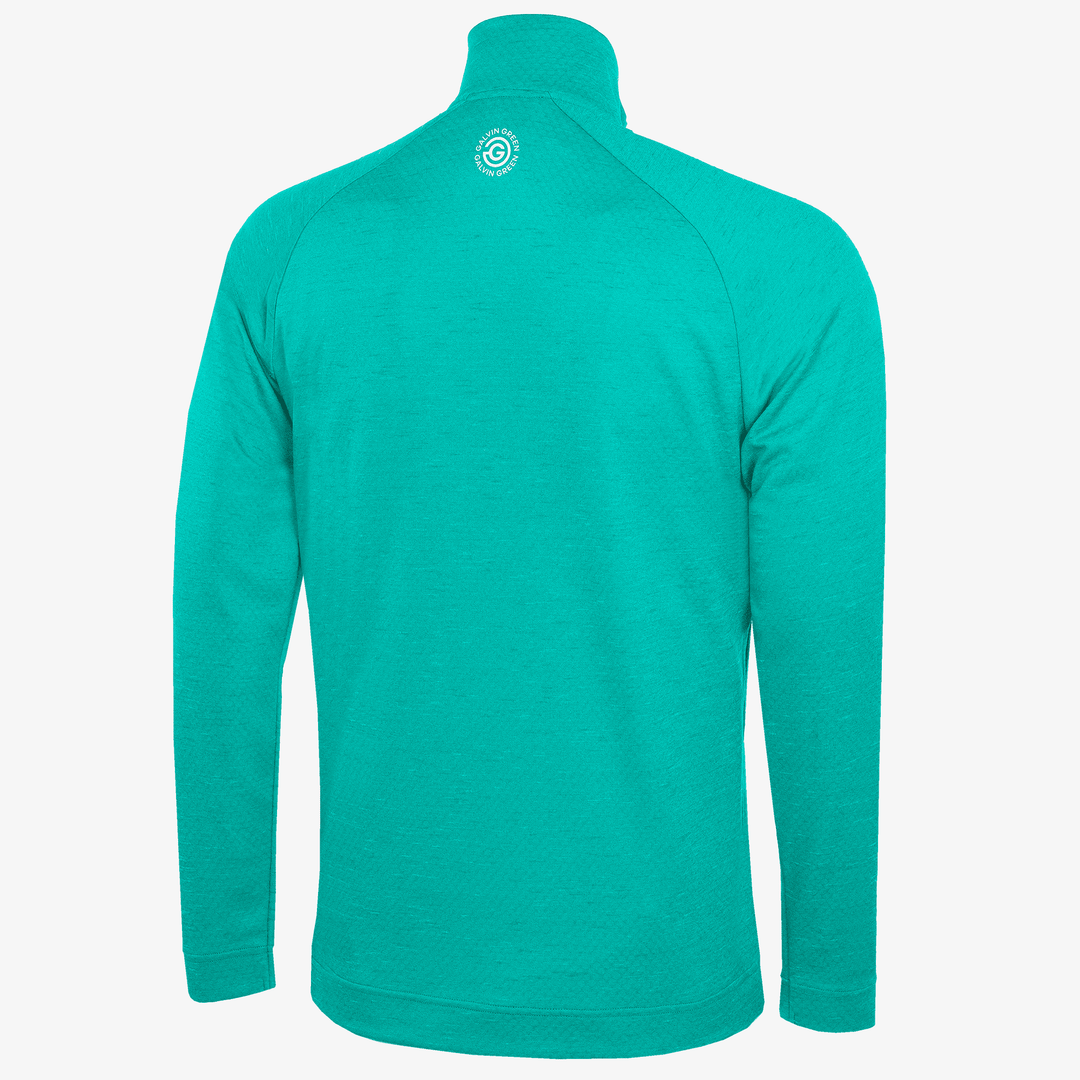 Dion is a Insulating golf mid layer for Men in the color Atlantis Green Melange(7)