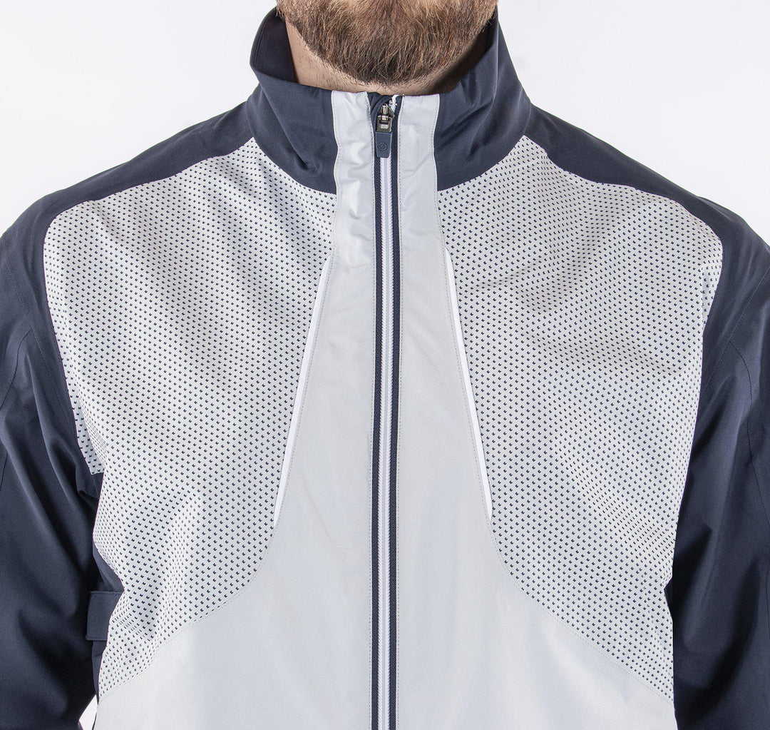 Albert is a Waterproof golf jacket for Men in the color Cool Grey(4)