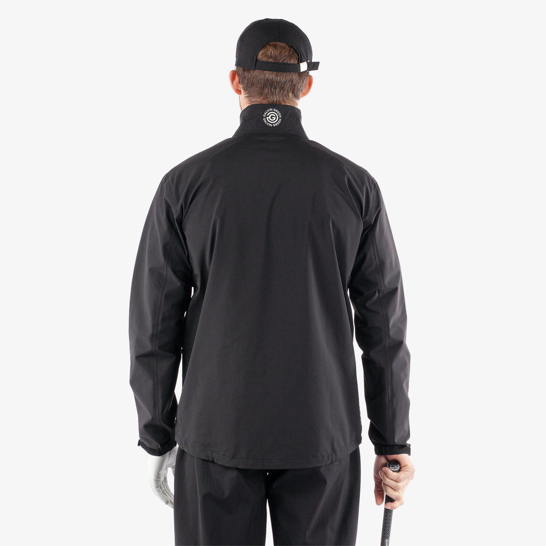 Apollo  is a Waterproof golf jacket for Men in the color Black/Sharkskin(5)