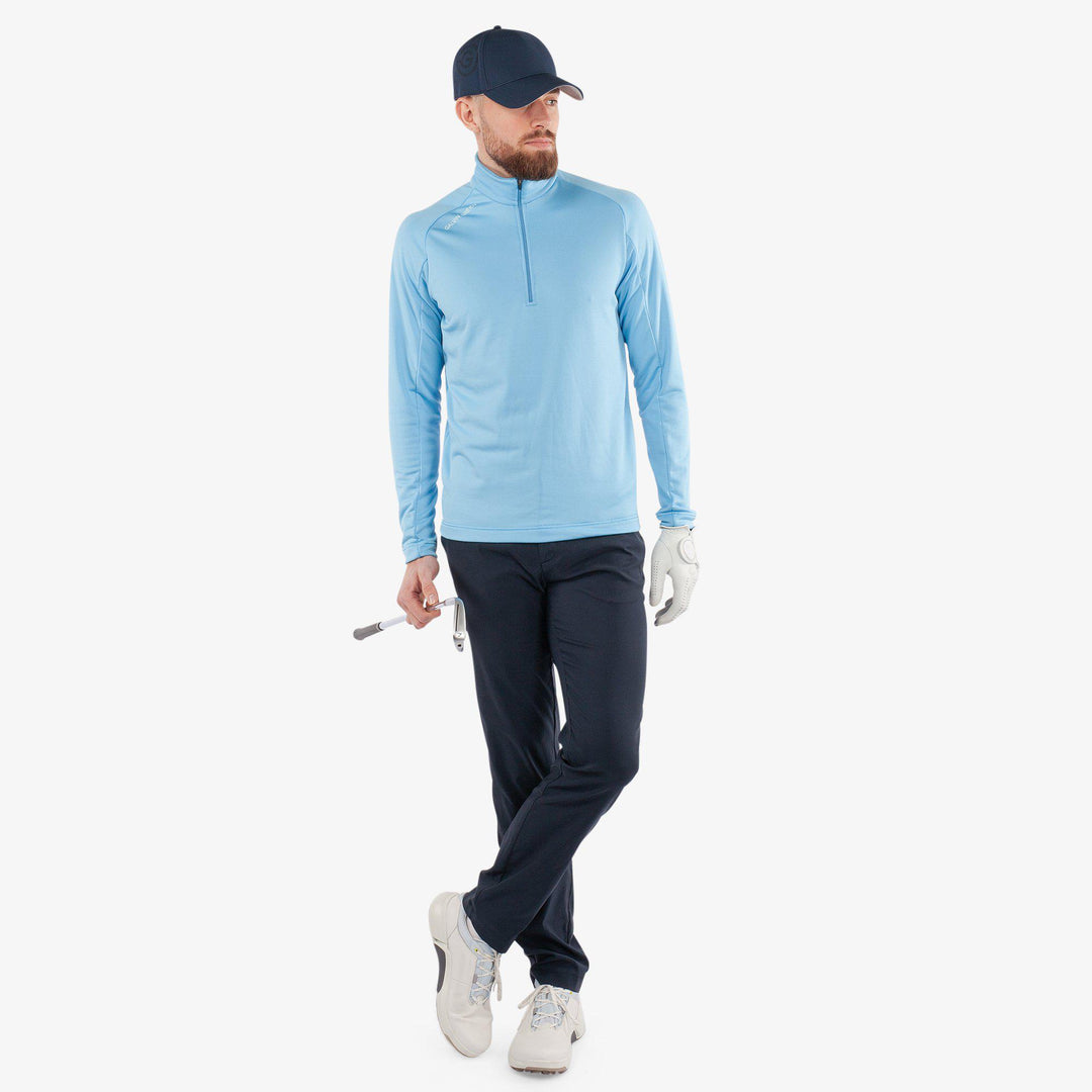 Drake is a Insulating golf mid layer for Men in the color Alaskan Blue(2)