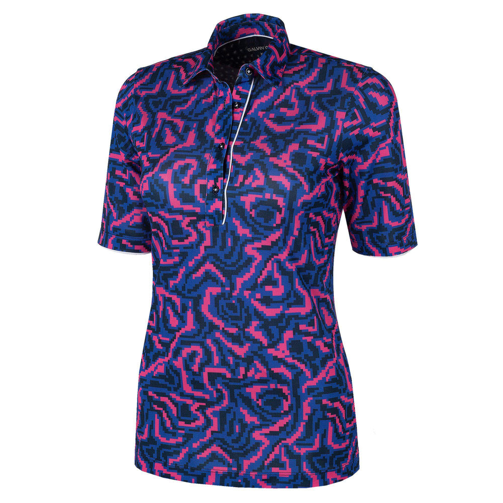 Marissa is a Breathable short sleeve golf shirt for Women in the color Blue(0)