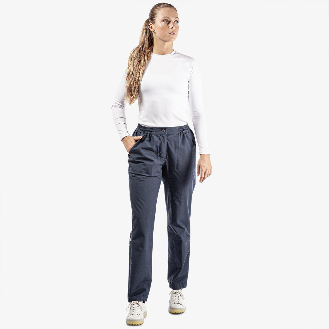 Anna is a Waterproof golf pants for Women in the color Navy(2)