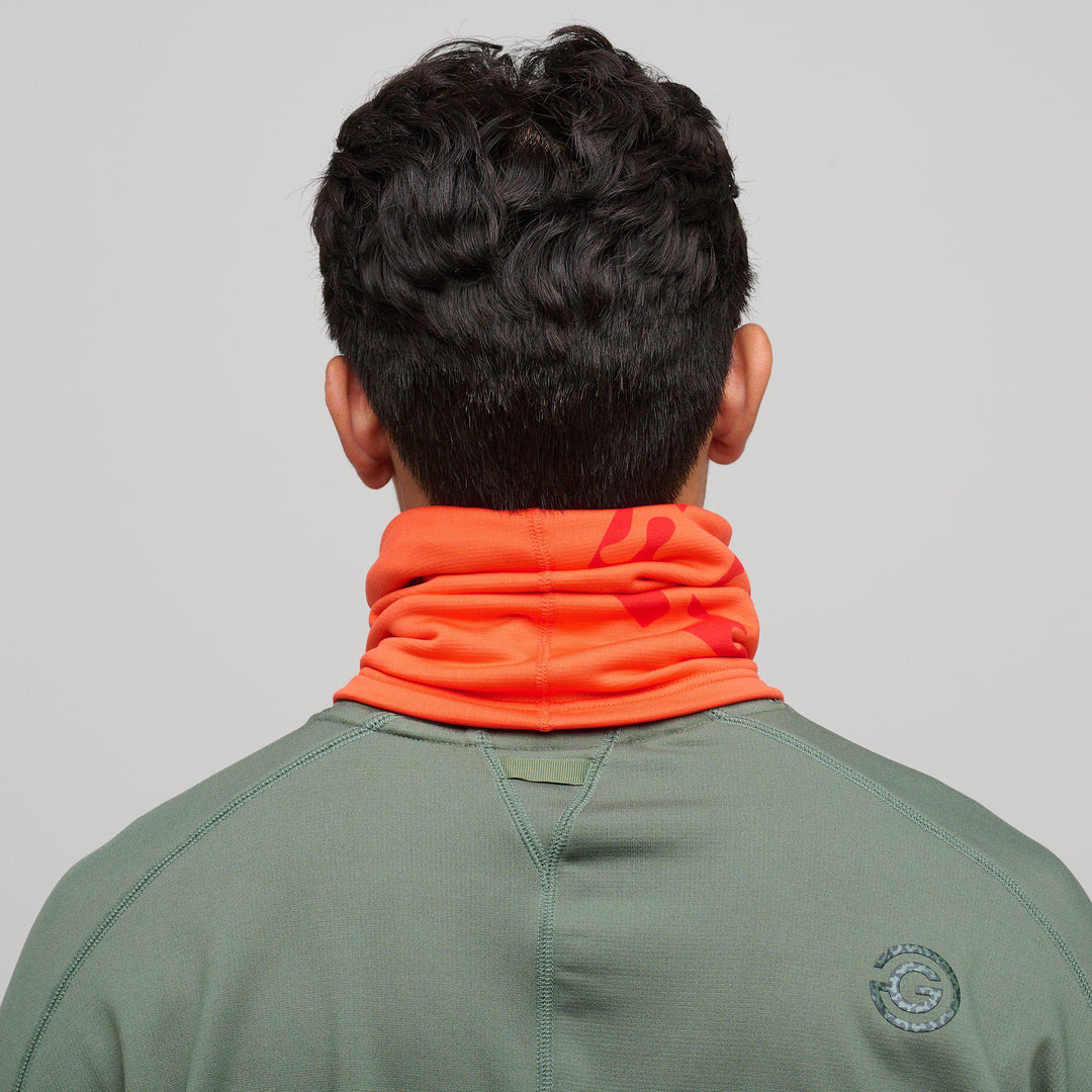 Derek is a Insulatin neck warmer in the color Orange(4)