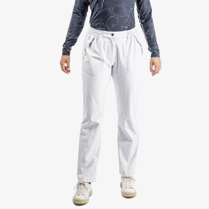 Alina is a Waterproof golf pants for Women in the color White(1)