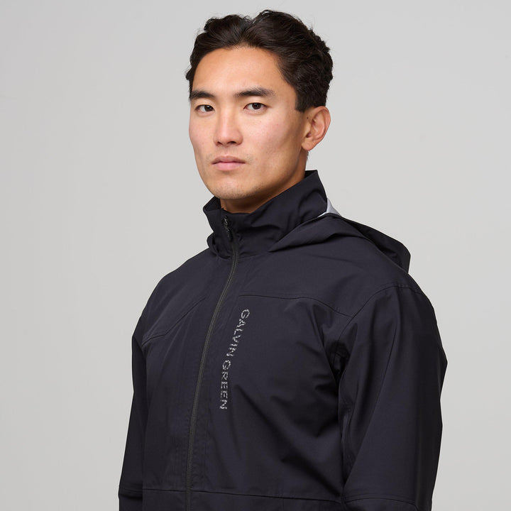 Argus is a Waterproof jacket for Men in the color Black/White(3)