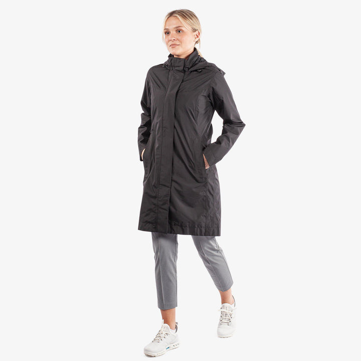 Holly is a Waterproof golf jacket for Women in the color Black(2)
