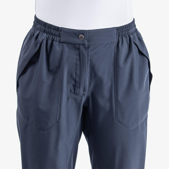 Alina is a Waterproof golf pants for Women in the color Navy(3)