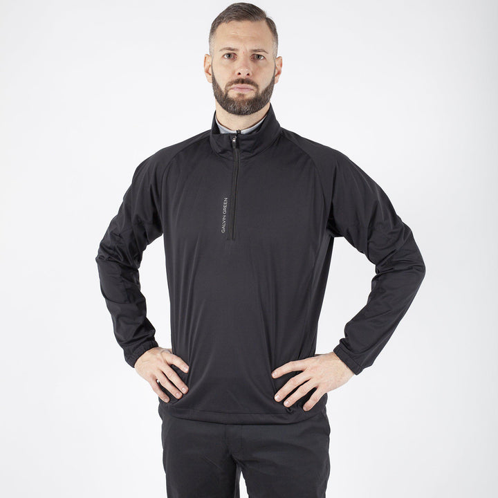 Lucas is a Windproof and water repellent golf jacket for Men in the color Black(1)
