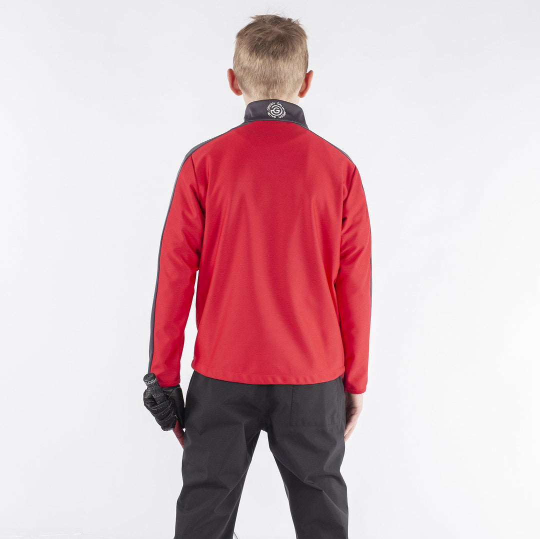 Roma is a Windproof and water repellent golf jacket for Juniors in the color Red(3)