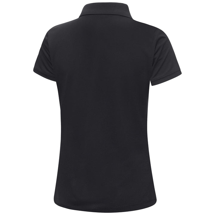 Mireya is a Breathable short sleeve golf shirt for Women in the color Black(4)