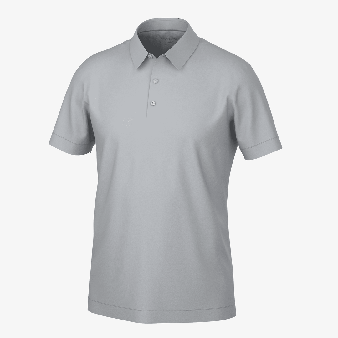 Marcelo is a Breathable short sleeve golf shirt for Men in the color Cool Grey(0)