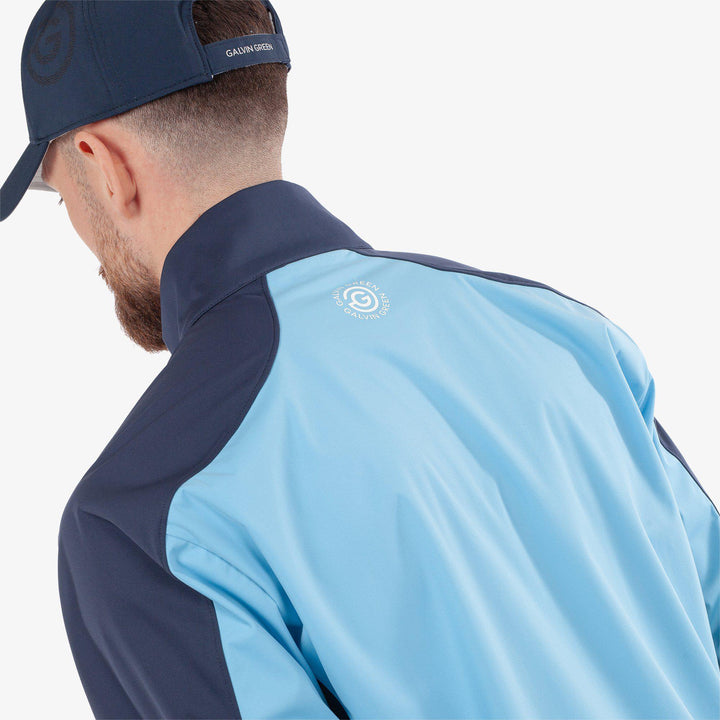 Lawrence is a Windproof and water repellent golf jacket for Men in the color Alaskan Blue/Navy(6)