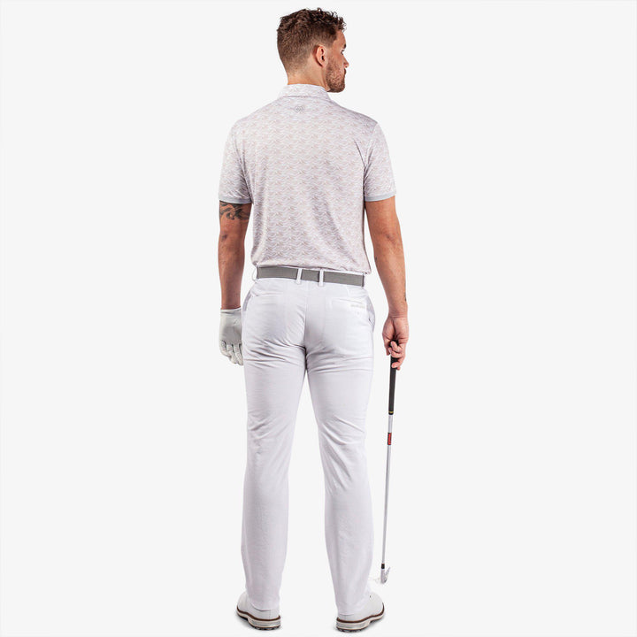 Madden is a Breathable short sleeve golf shirt for Men in the color Cool Grey/White(7)