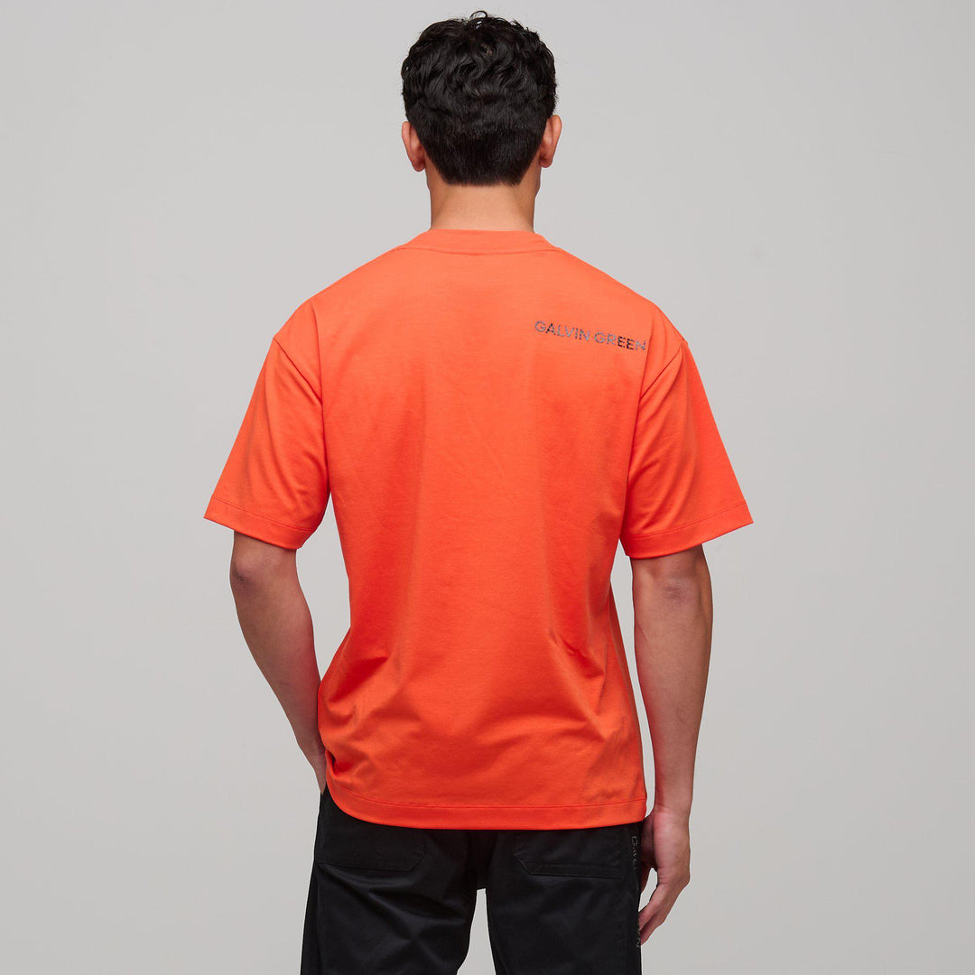 Mason  is a Breathable short sleeve shirt for Men in the color Orange(4)