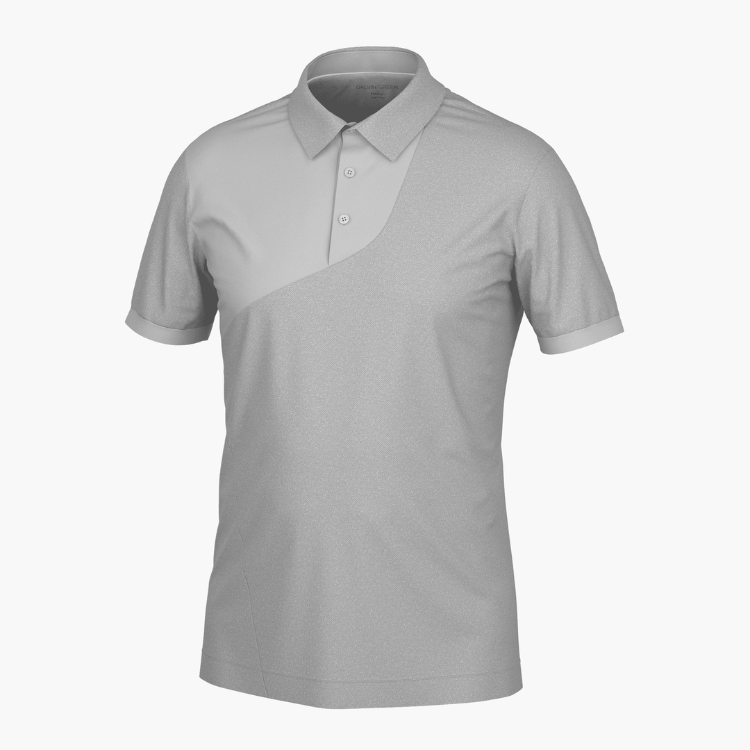 Mikel is a Breathable short sleeve golf shirt for Men in the color Cool Grey(1)