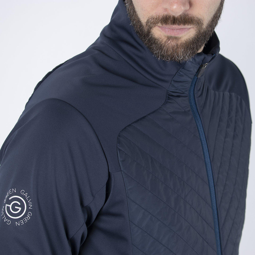 Linc is a Windproof and water repellent golf  jacket for Men in the color Navy(3)