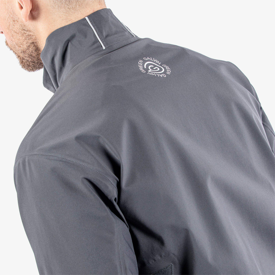 Albert is a Waterproof golf jacket for Men in the color Forged Iron/Sharkskin/Cool Grey(8)