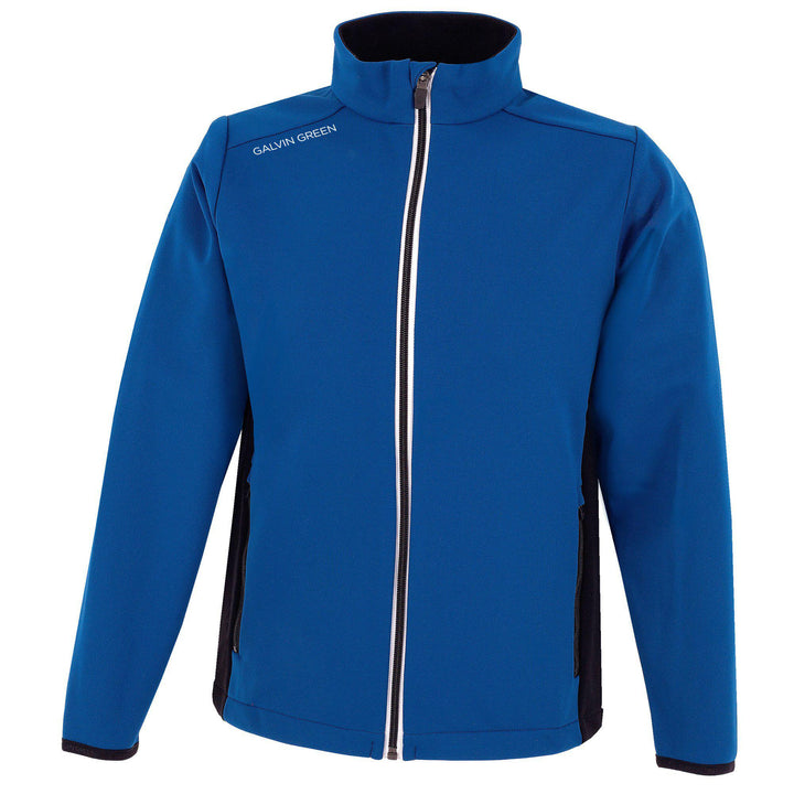 Ridley is a Windproof and water repellent golf jacket for Juniors in the color Blue Bell(0)