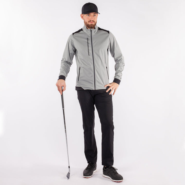 Lyle is a Windproof and water repellent golf jacket for Men in the color Sharkskin(8)