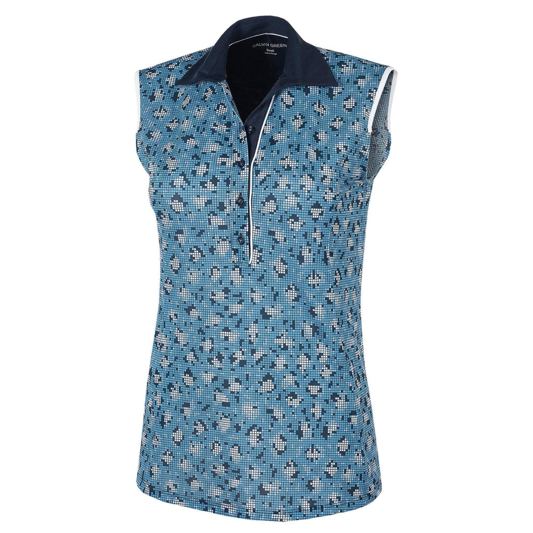 Mila is a Breathable sleeveless golf shirt for Women in the color Blue(0)