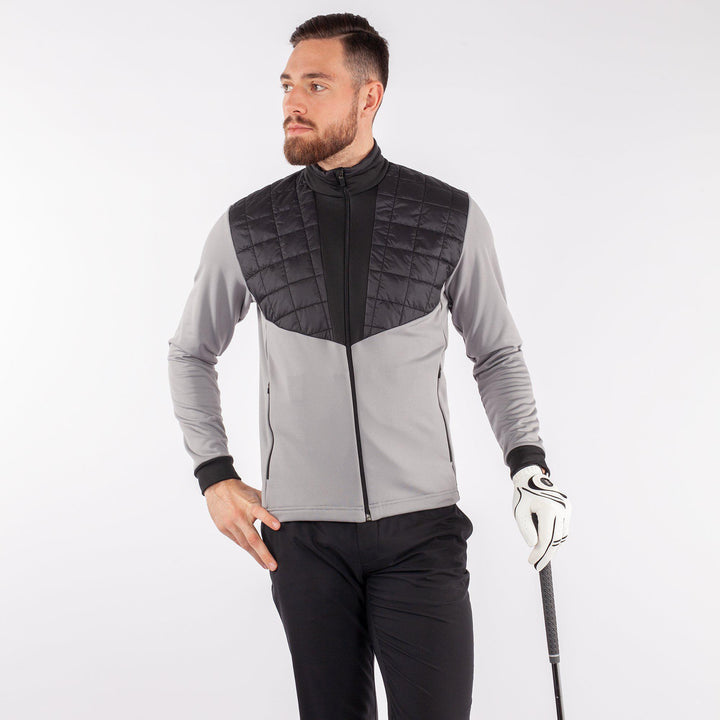 Damian is a Insulating golf mid layer for Men in the color Sharkskin(1)