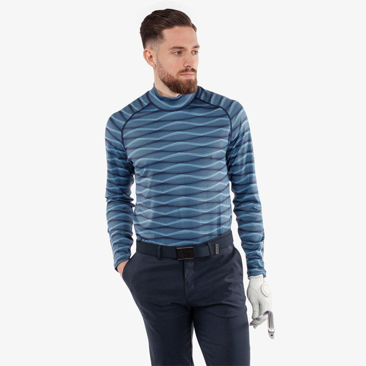 Emilio is a Thermal base layer golf top for Men in the color Navy/Blue(1)