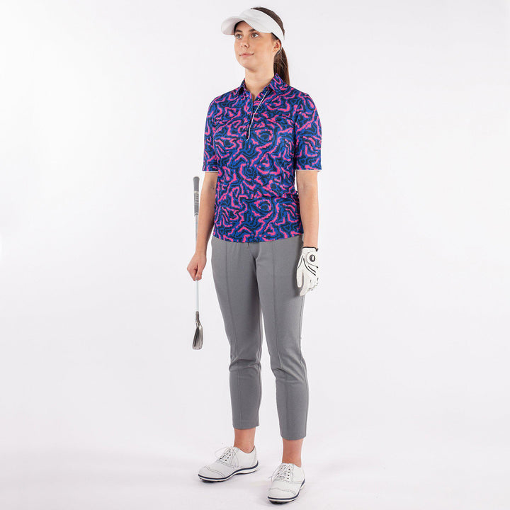 Marissa is a Breathable short sleeve golf shirt for Women in the color Blue(4)