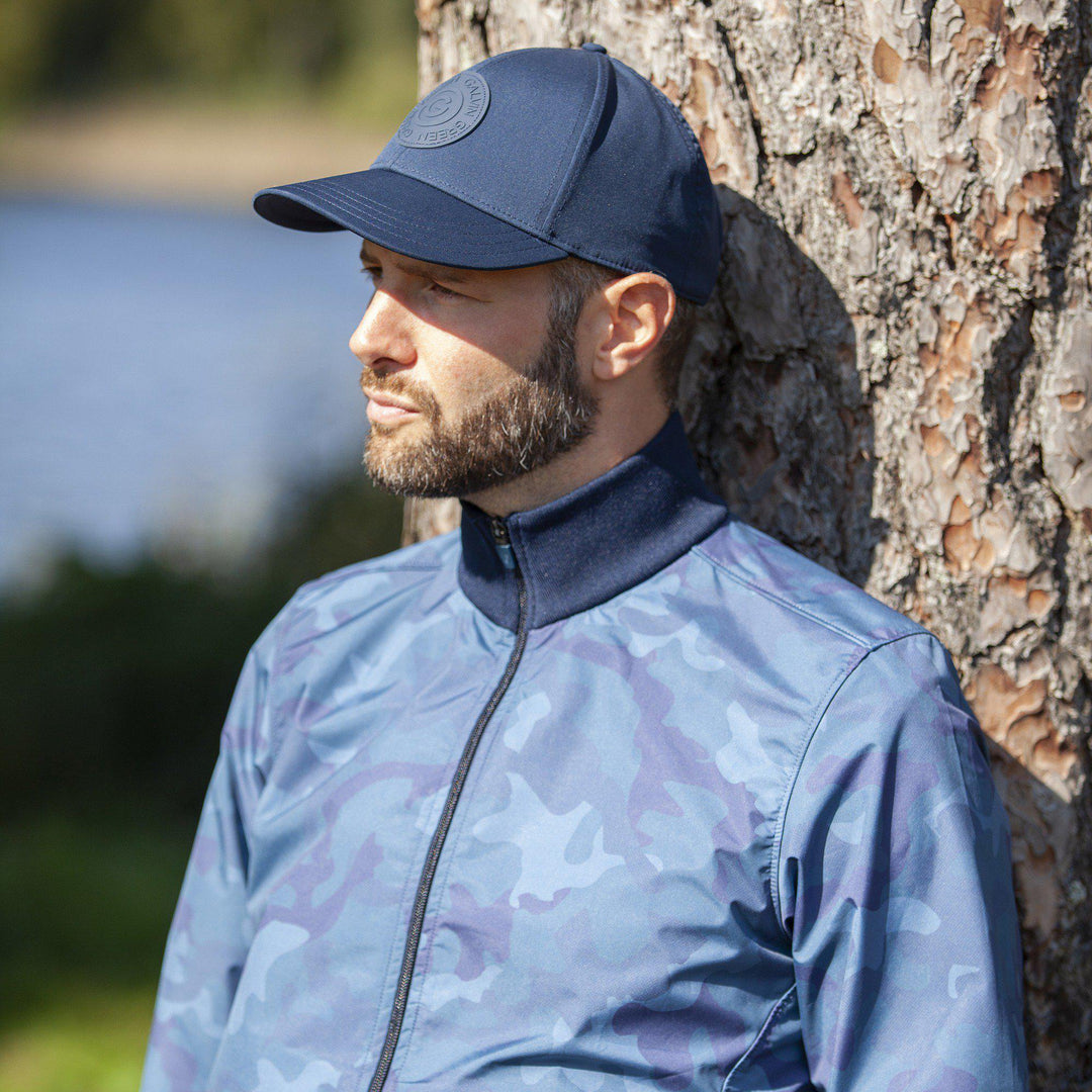 Lake is a Windproof and water repellent golf jacket for Men in the color Blue Bell(4)