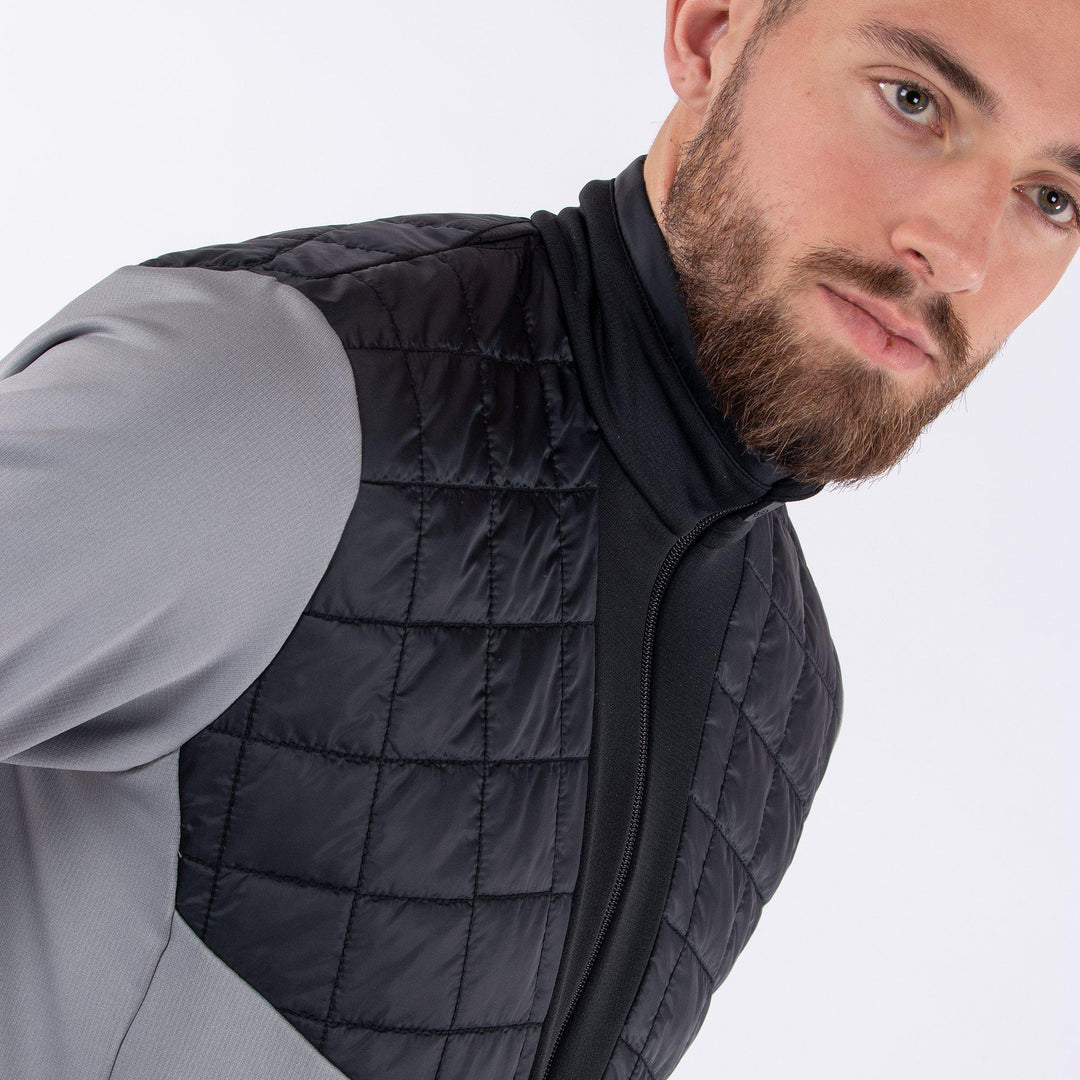 Damian is a Insulating golf mid layer for Men in the color Sharkskin(6)