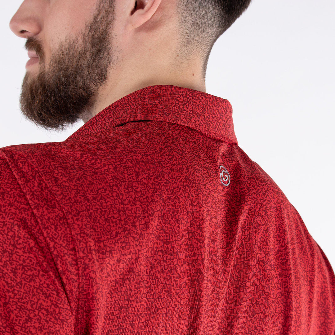 Marco is a Breathable short sleeve golf shirt for Men in the color Red(4)