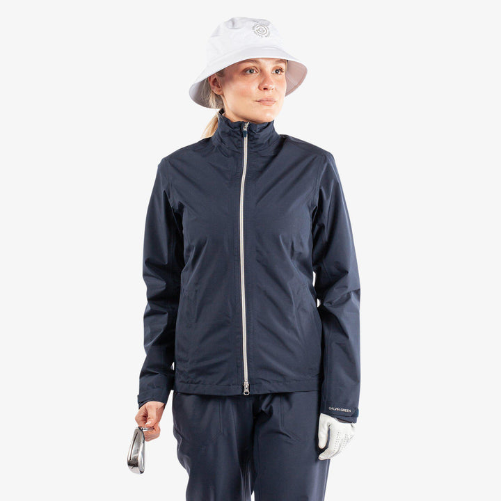 Alice is a Waterproof golf jacket for Women in the color Navy(1)