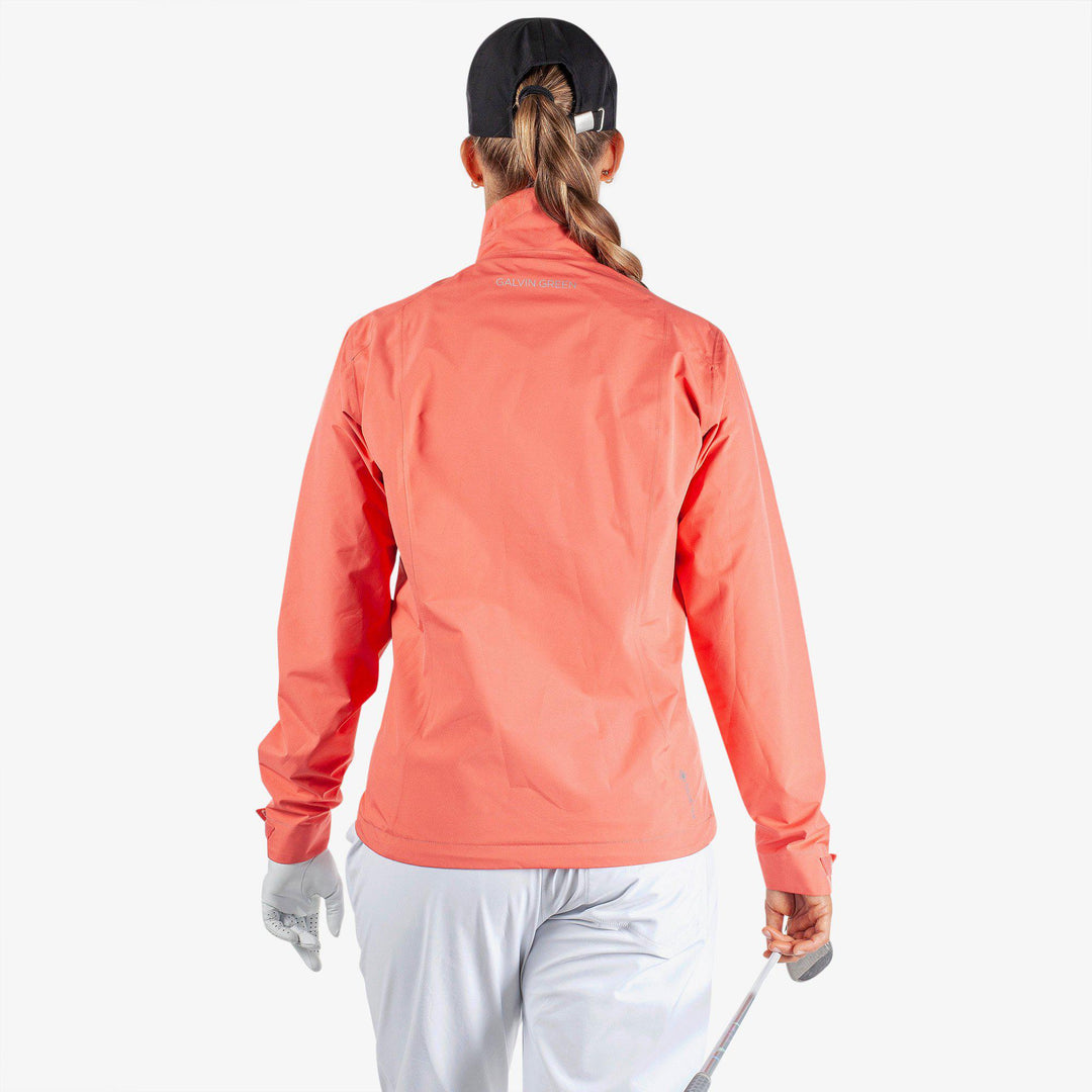 Alice is a Waterproof golf jacket for Women in the color Sugar Coral(5)