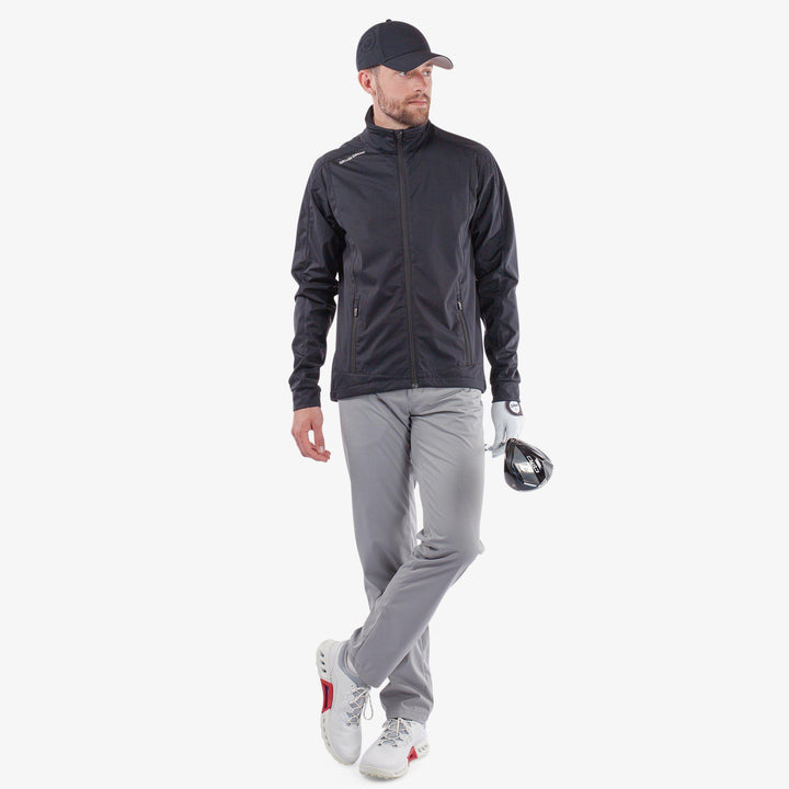 Lyndon is a Windproof and water repellent golf jacket for Men in the color Black(2)