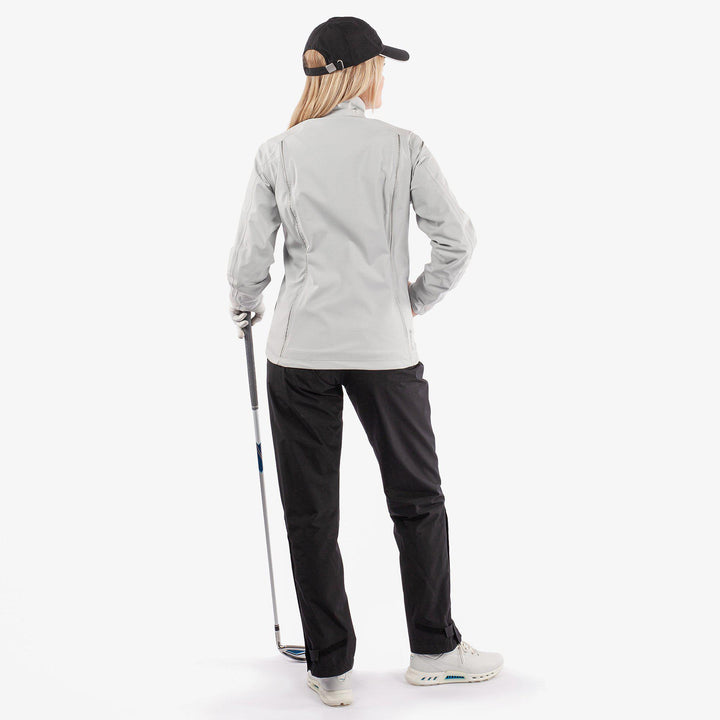 Anya is a Waterproof golf jacket for Women in the color Cool Grey(7)