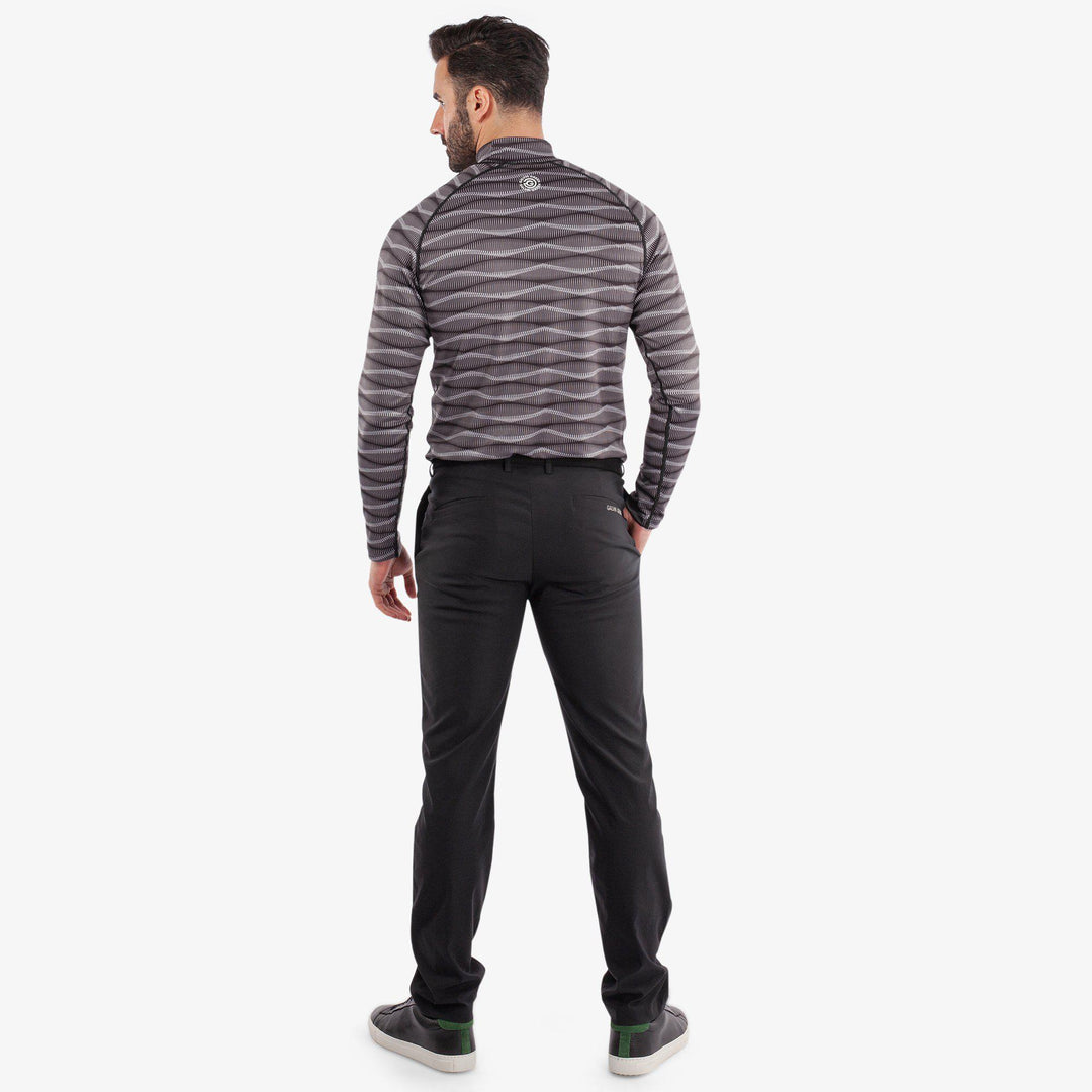 Emilio is a Thermal base layer golf top for Men in the color Black/Sharkskin(6)