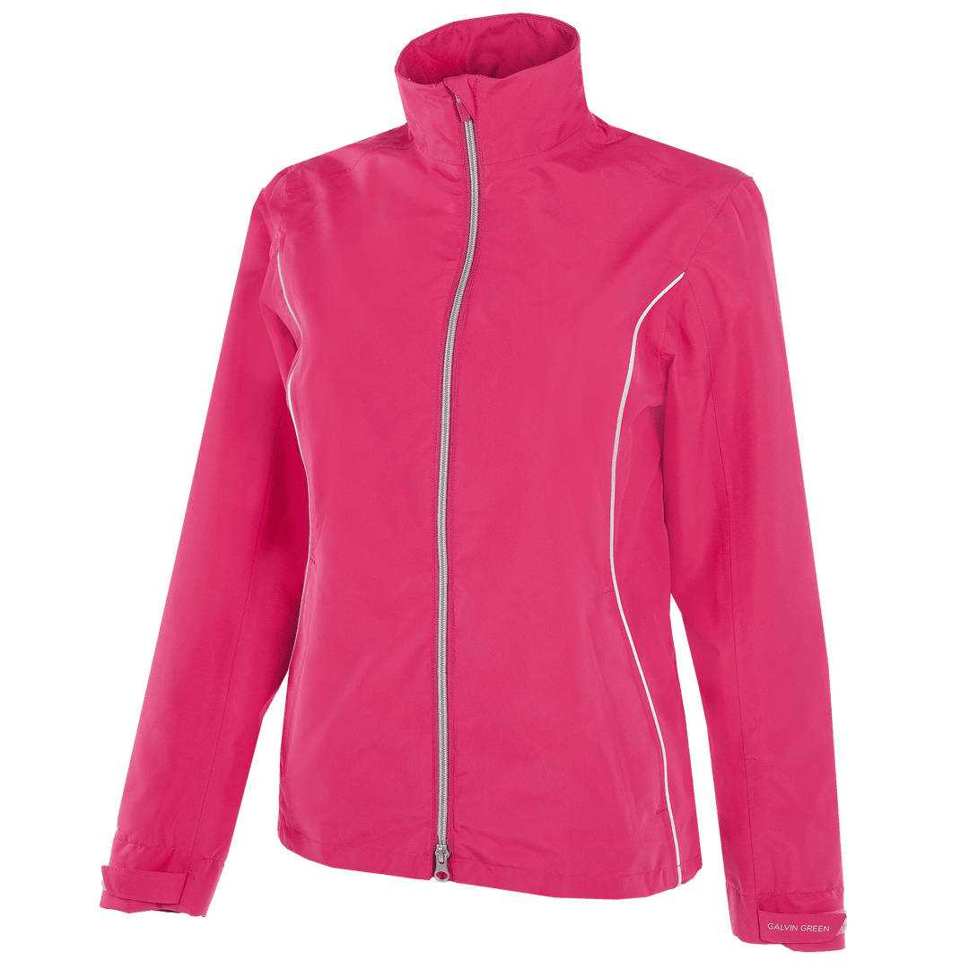 Anya is a Waterproof golf jacket for Women in the color Amazing Pink(0)