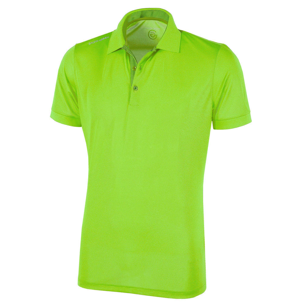 Max is a Breathable short sleeve golf shirt for Men in the color Green base(0)