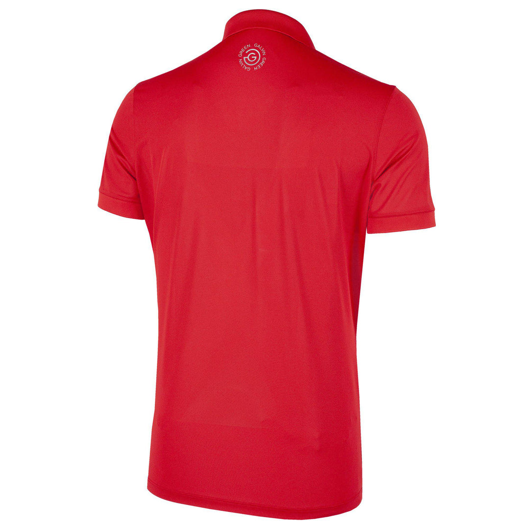 Max is a Breathable short sleeve golf shirt for Men in the color Red(5)