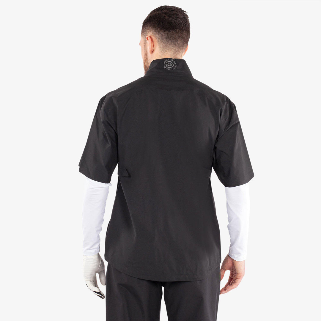 Axl is a Waterproof short sleeve golf jacket for Men in the color Black(4)